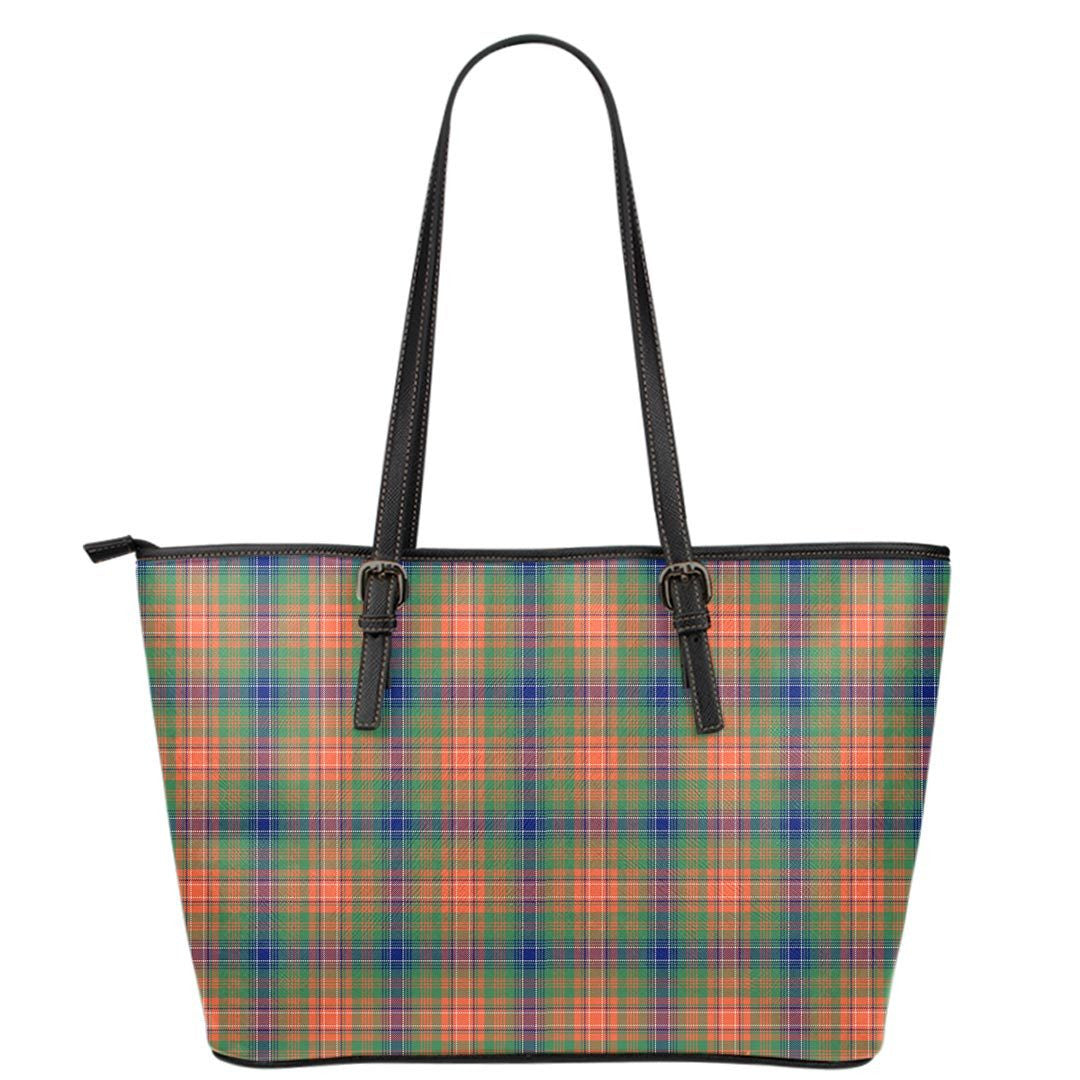 Wilson Ancient Tartan Plaid Leather Tote