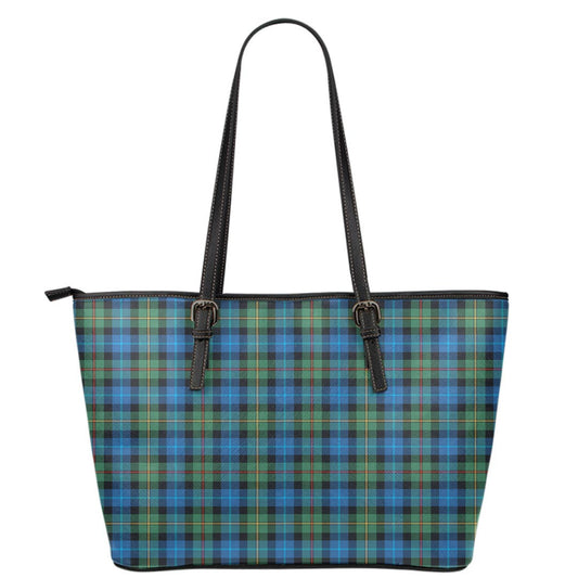 Smith Ancient Tartan Plaid Leather Tote