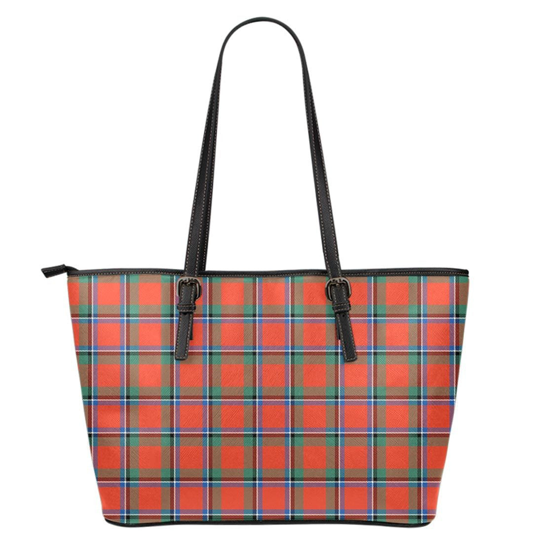 Sinclair Ancient Tartan Plaid Leather Tote