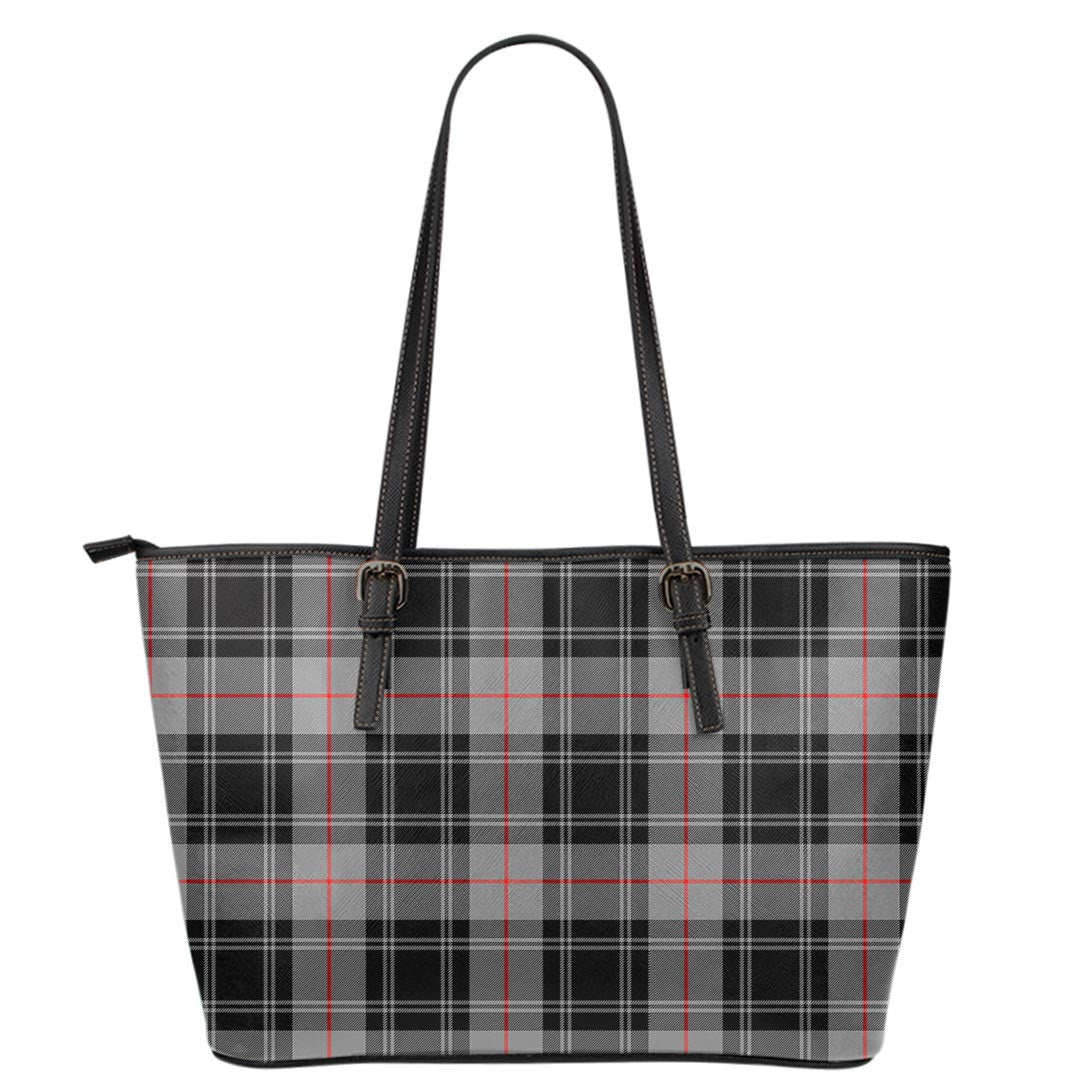 Moffat Modern Tartan Plaid Leather Tote