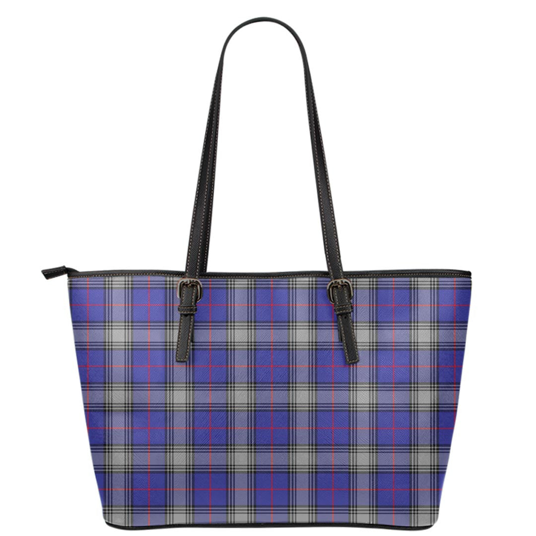 Kinnaird Tartan Plaid Leather Tote