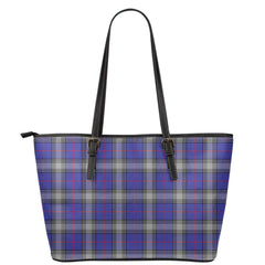 Kinnaird Tartan Plaid Leather Tote