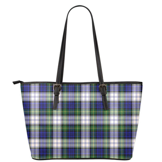 Gordon Dress Modern Tartan Plaid Leather Tote