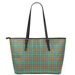 MacKintosh Hunting Ancient Tartan Plaid Leather Tote