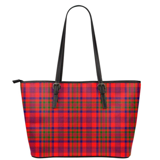 Murray of Tulloch Modern Tartan Plaid Leather Tote