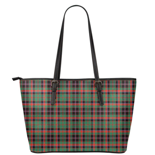 Cumming Hunting Ancient Tartan Plaid Leather Tote