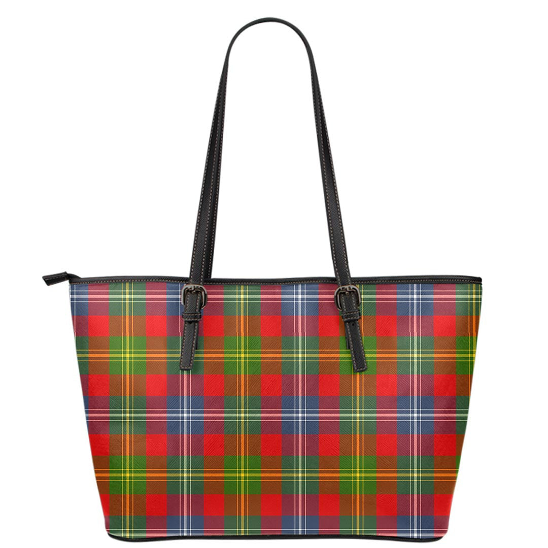 Forrester Tartan Plaid Leather Tote