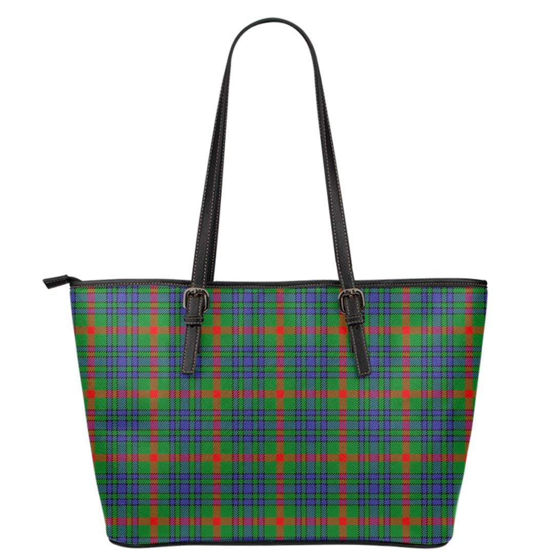 Aiton Tartan Plaid Leather Tote