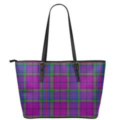 Wardlaw Modern Tartan Plaid Leather Tote