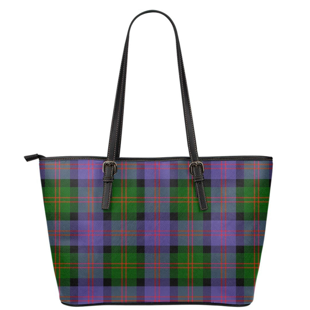 Blair Modern Tartan Plaid Leather Tote