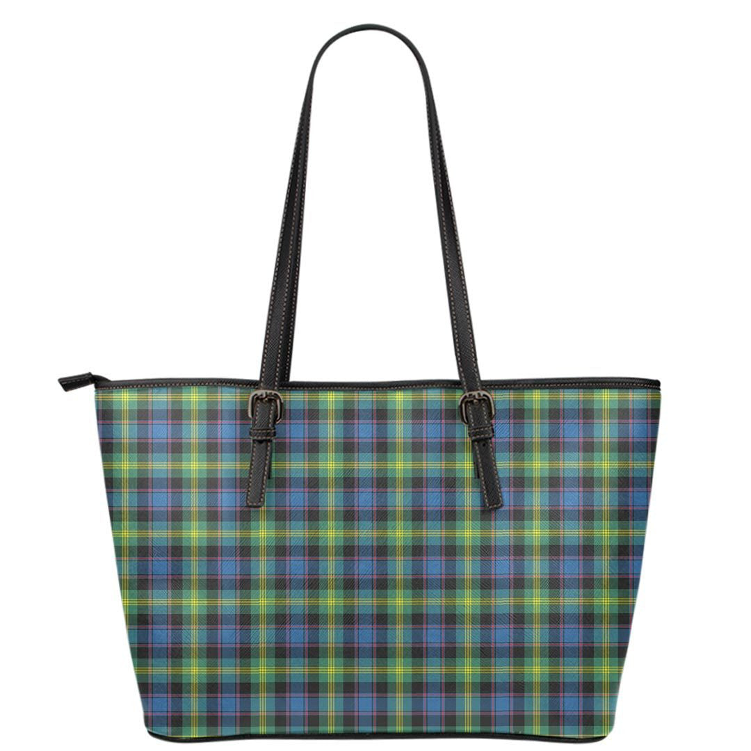 Watson Ancient Tartan Plaid Leather Tote