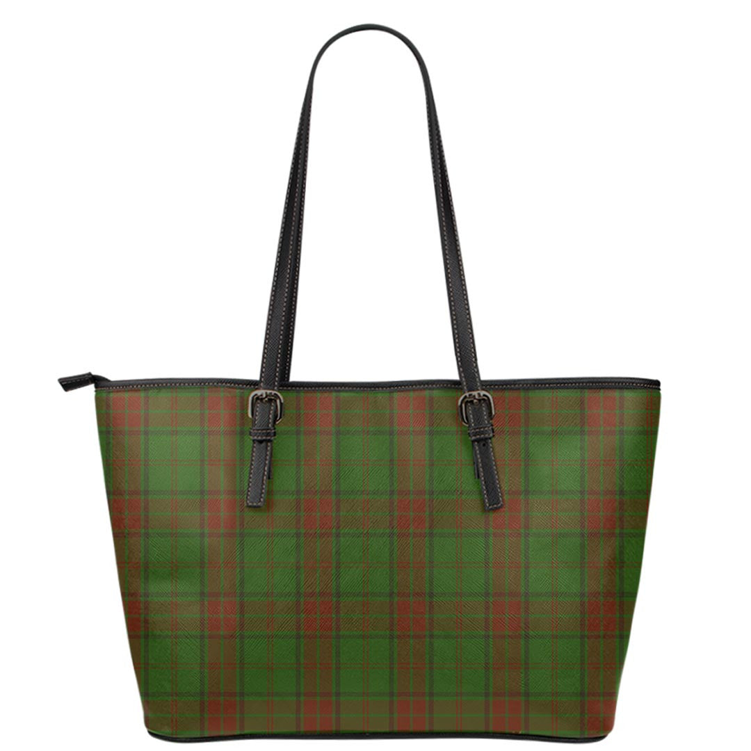 Maxwell Hunting Tartan Plaid Leather Tote