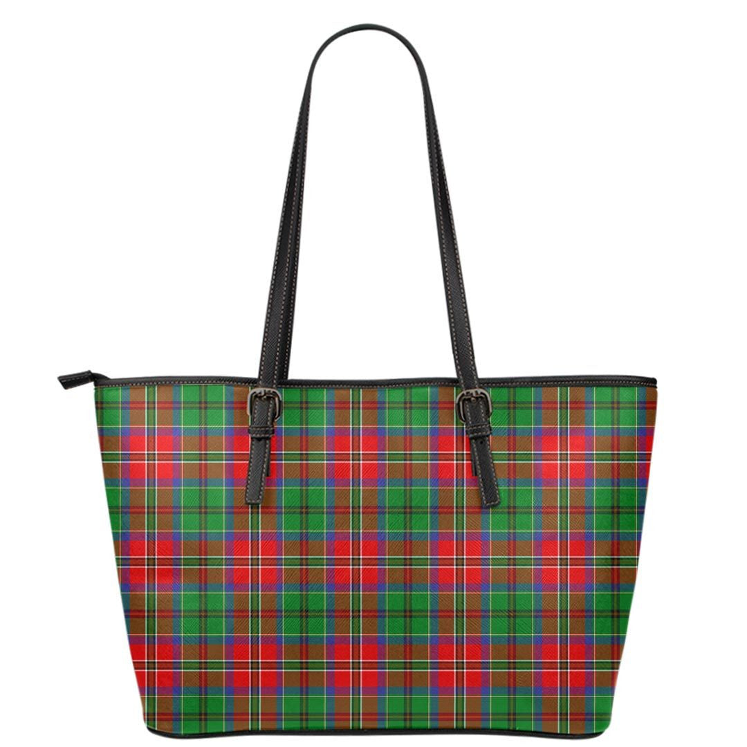 McCulloch Tartan Plaid Leather Tote