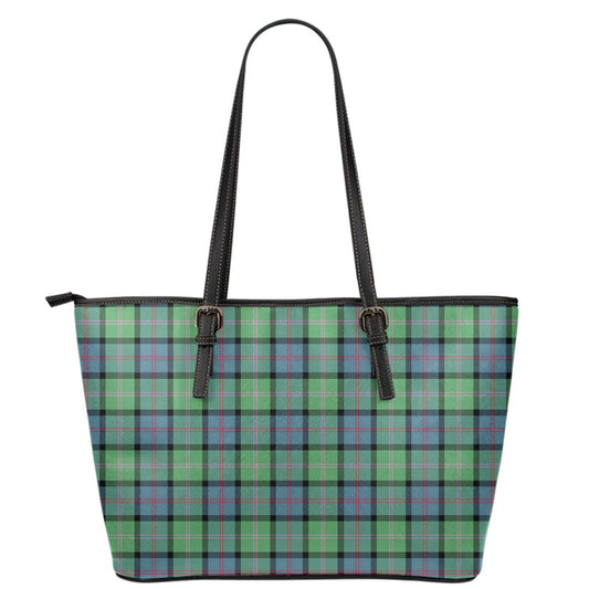 MacThomas Ancient Tartan Plaid Leather Tote