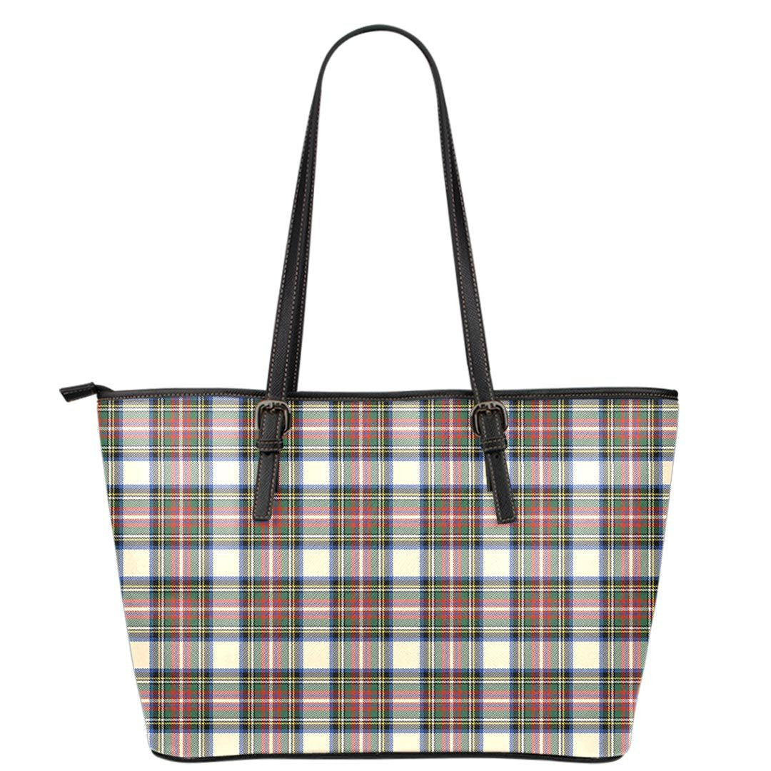 Stewart Dress Ancient Tartan Plaid Leather Tote