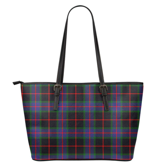 Nairn Tartan Plaid Leather Tote