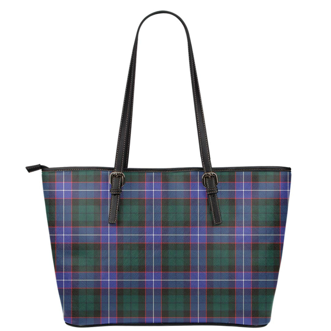 Guthrie Modern Tartan Plaid Leather Tote