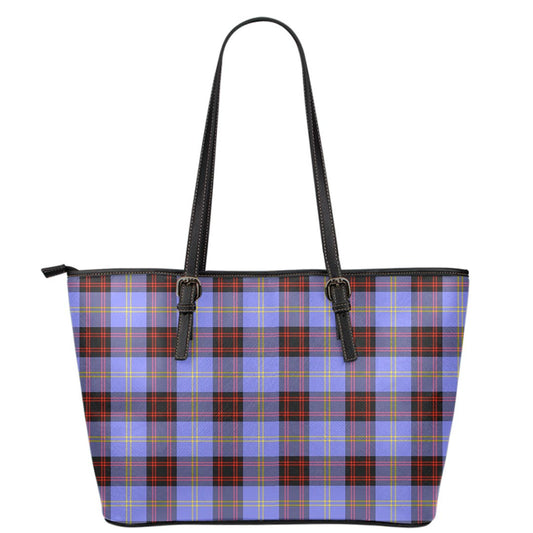 Rutherford Tartan Plaid Leather Tote