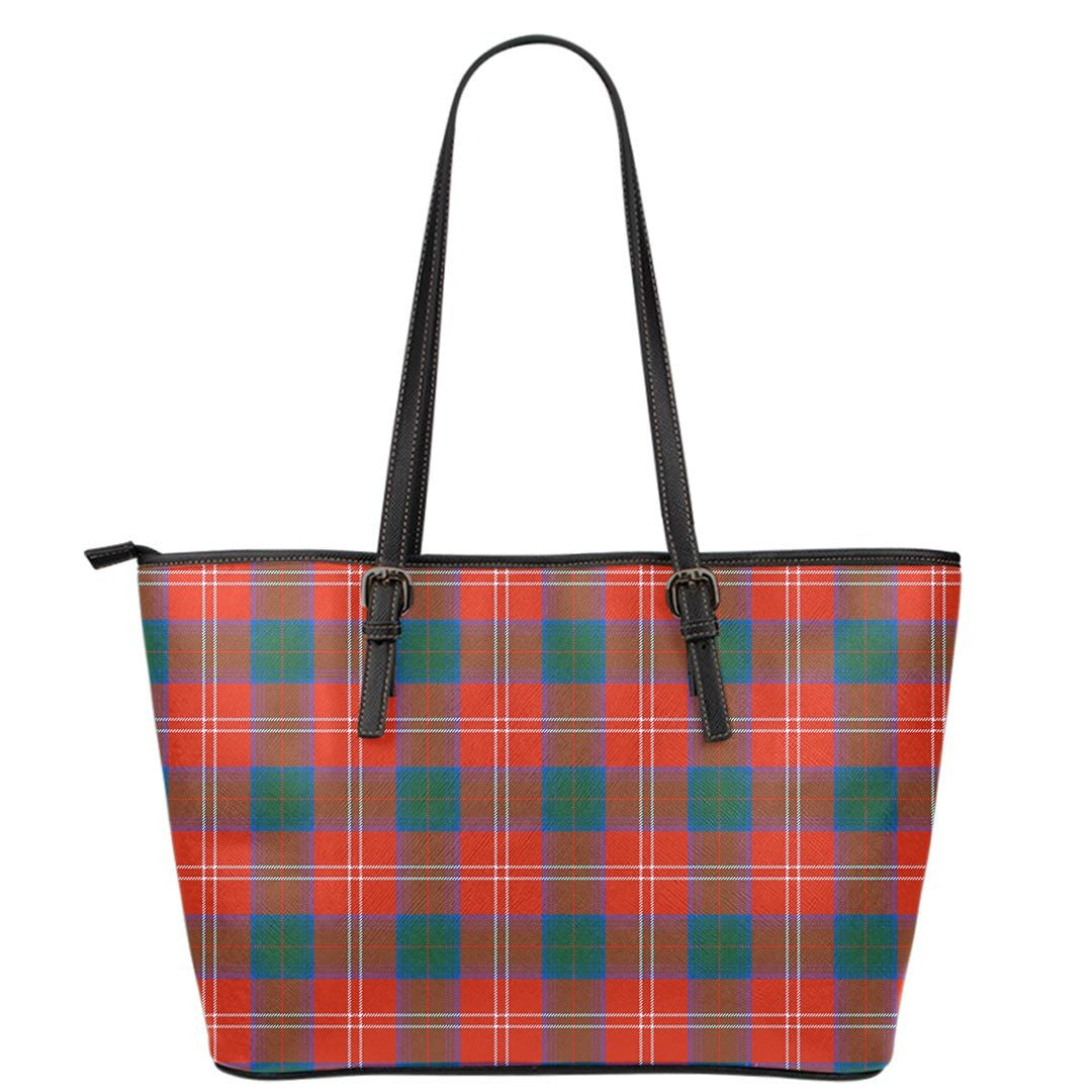 Chisholm Ancient Tartan Plaid Leather Tote