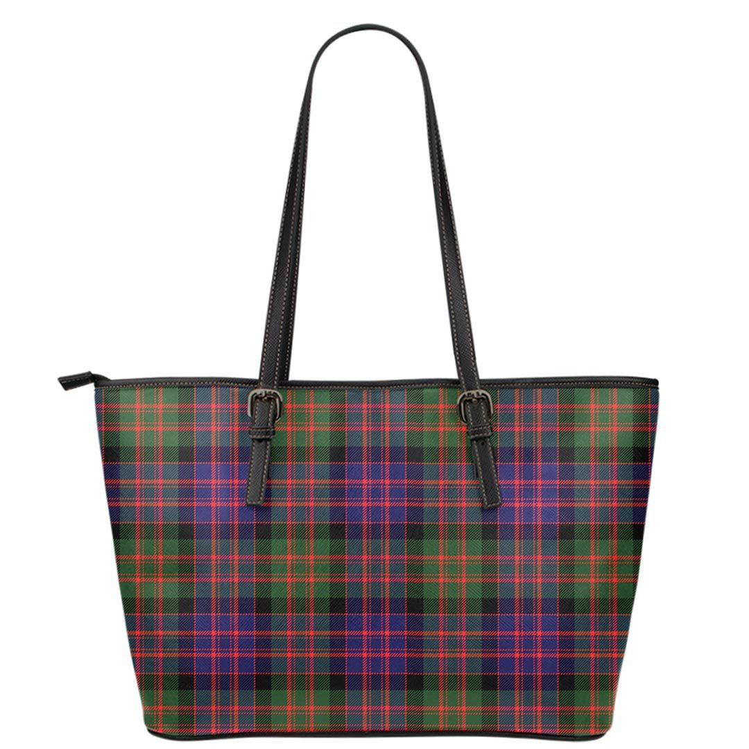 MacDonald Modern Tartan Plaid Leather Tote