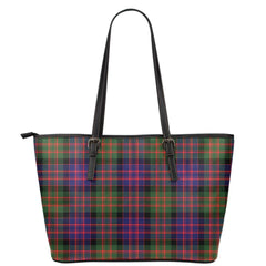 MacDonald Modern Tartan Plaid Leather Tote
