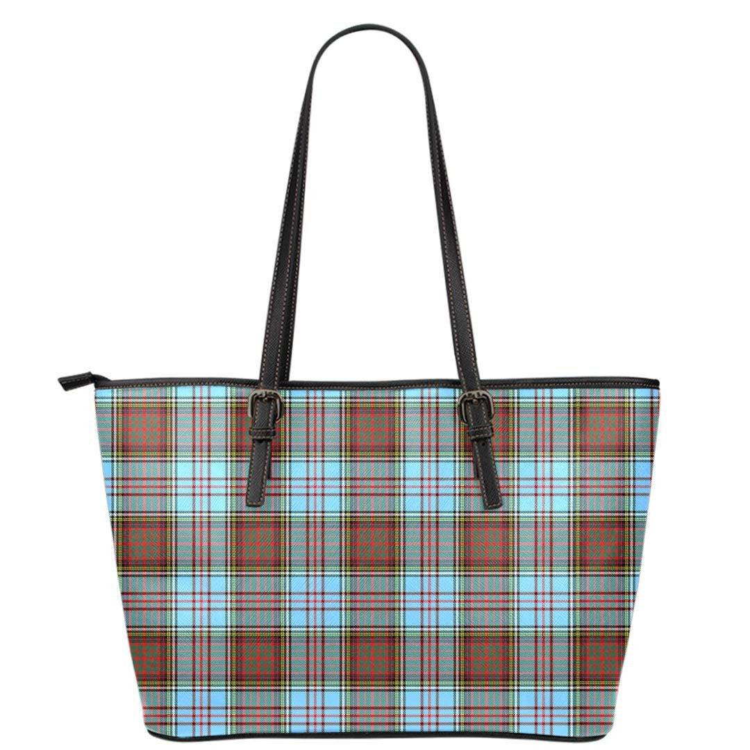Anderson Ancient Tartan Plaid Leather Tote