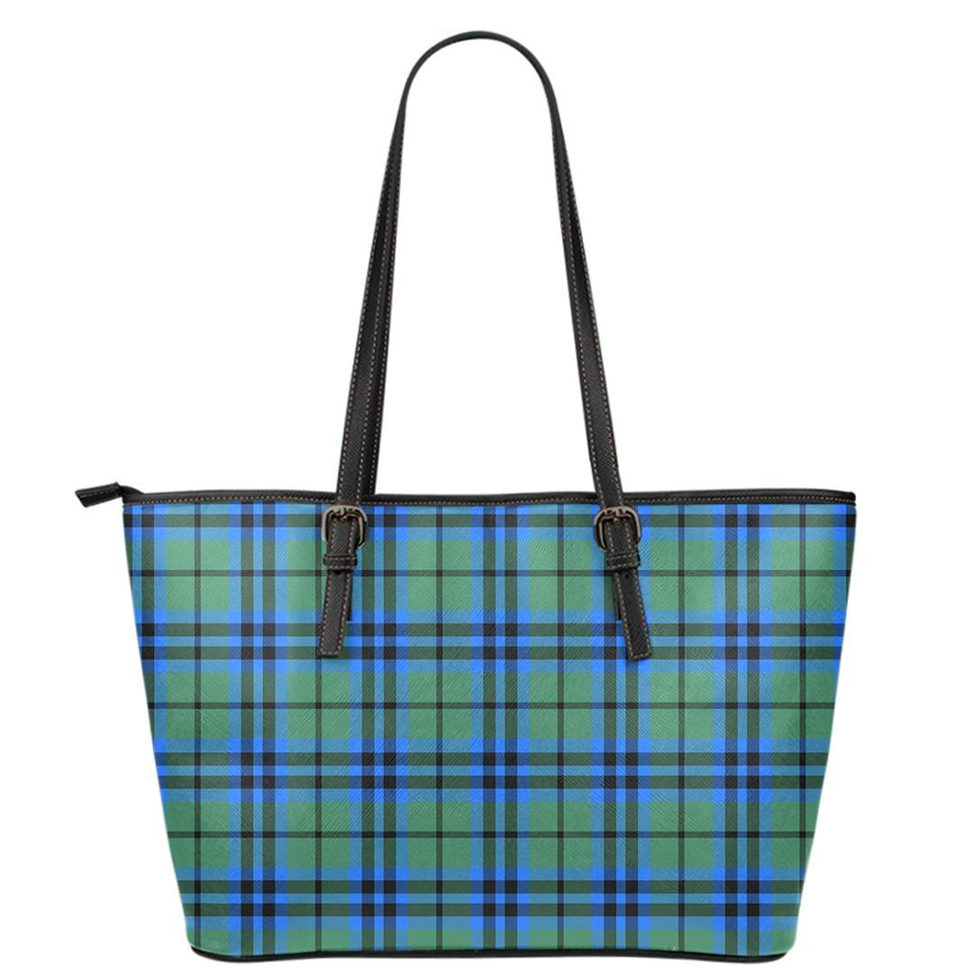 Falconer Tartan Plaid Leather Tote