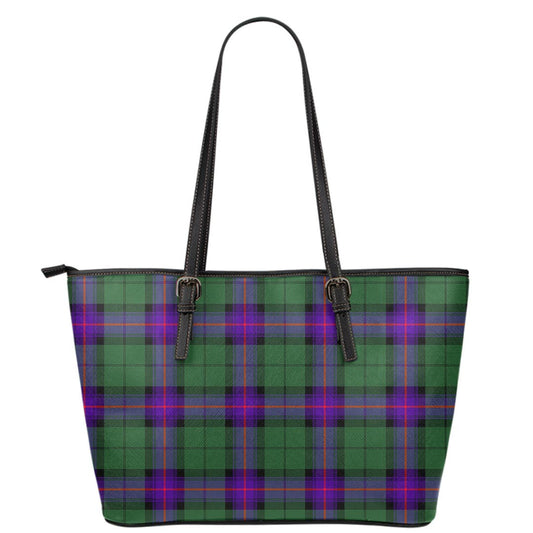 Armstrong Modern Tartan Plaid Leather Tote