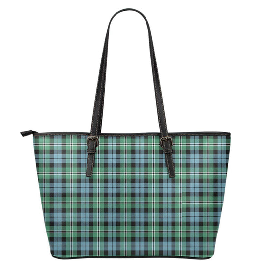 Melville Tartan Plaid Leather Tote