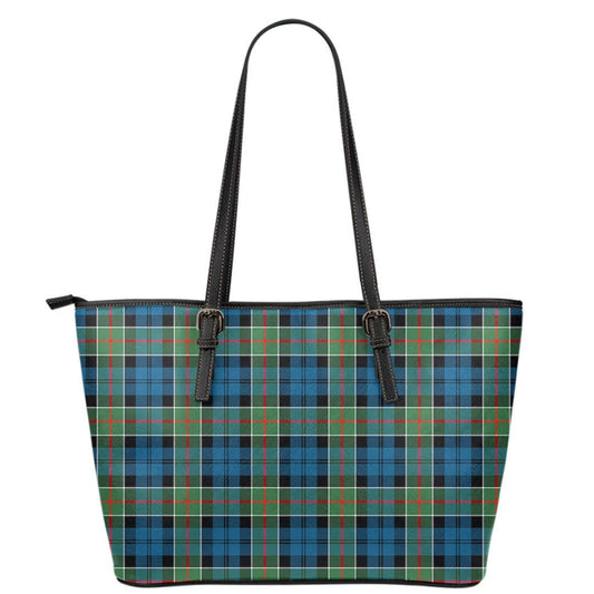 Colquhoun Ancient Tartan Plaid Leather Tote