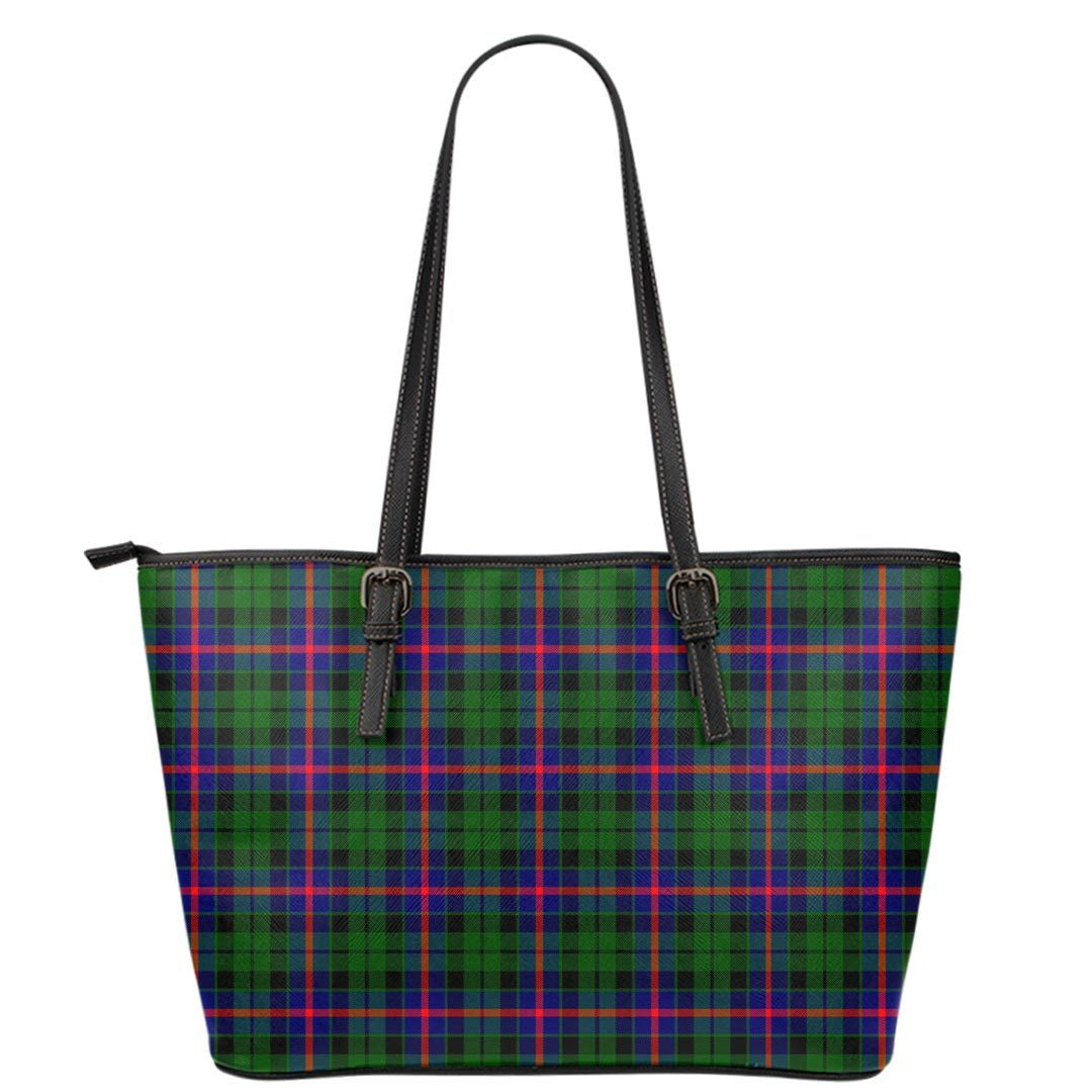 Morrison Modern Tartan Plaid Leather Tote