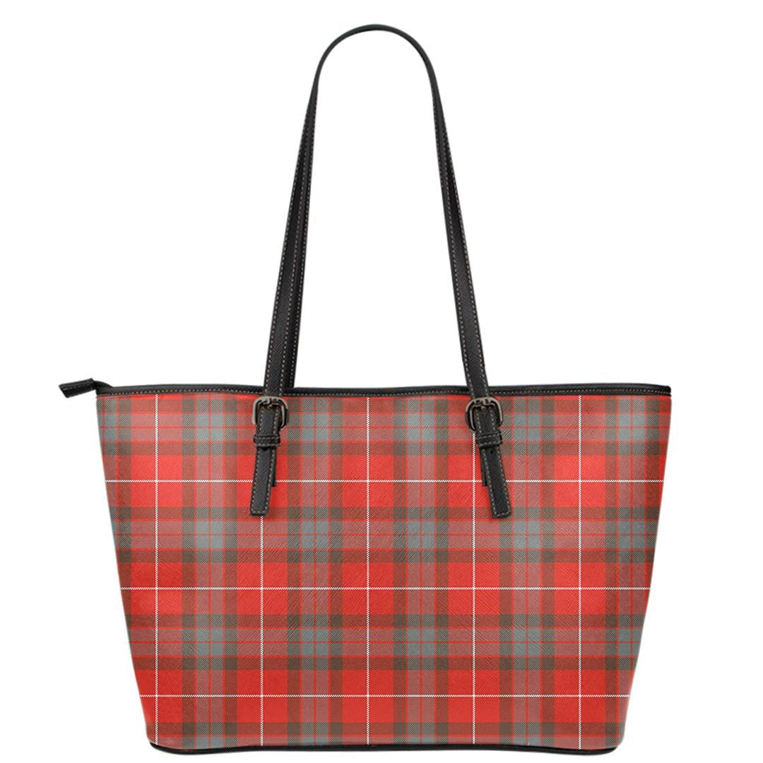 Fraser Weathered Tartan Plaid Leather Tote