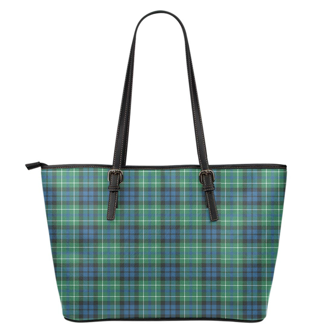 MacNeill of Colonsay Ancient Tartan Plaid Leather Tote