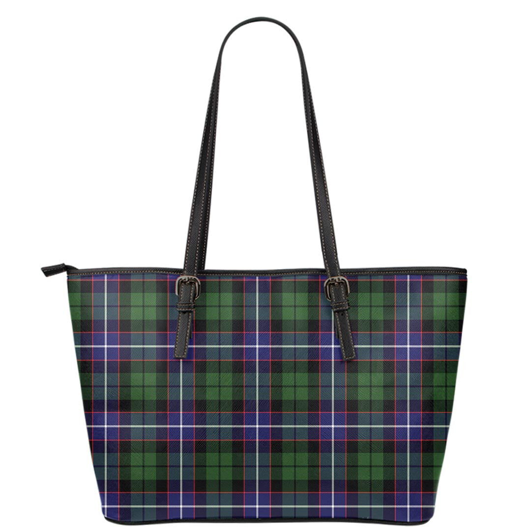 Galbraith Modern Tartan Plaid Leather Tote