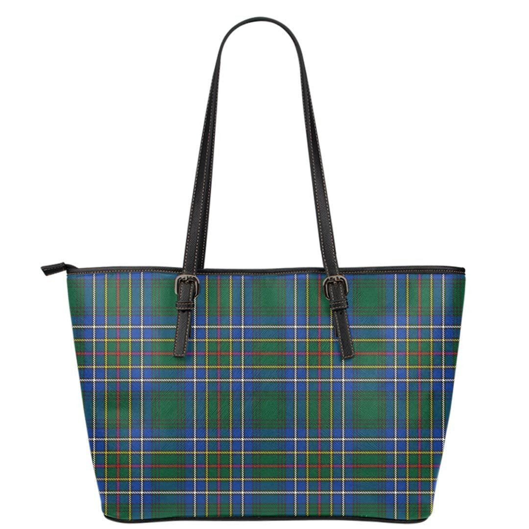 Cockburn Ancient Tartan Plaid Leather Tote