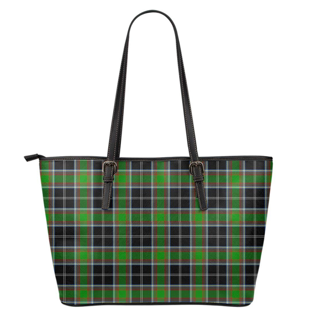 Webster Tartan Plaid Leather Tote