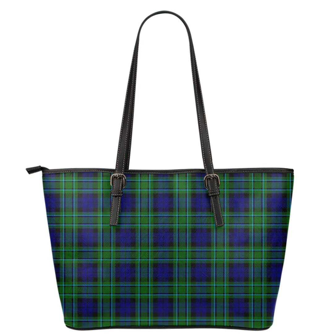 MacCallum Modern Tartan Plaid Leather Tote