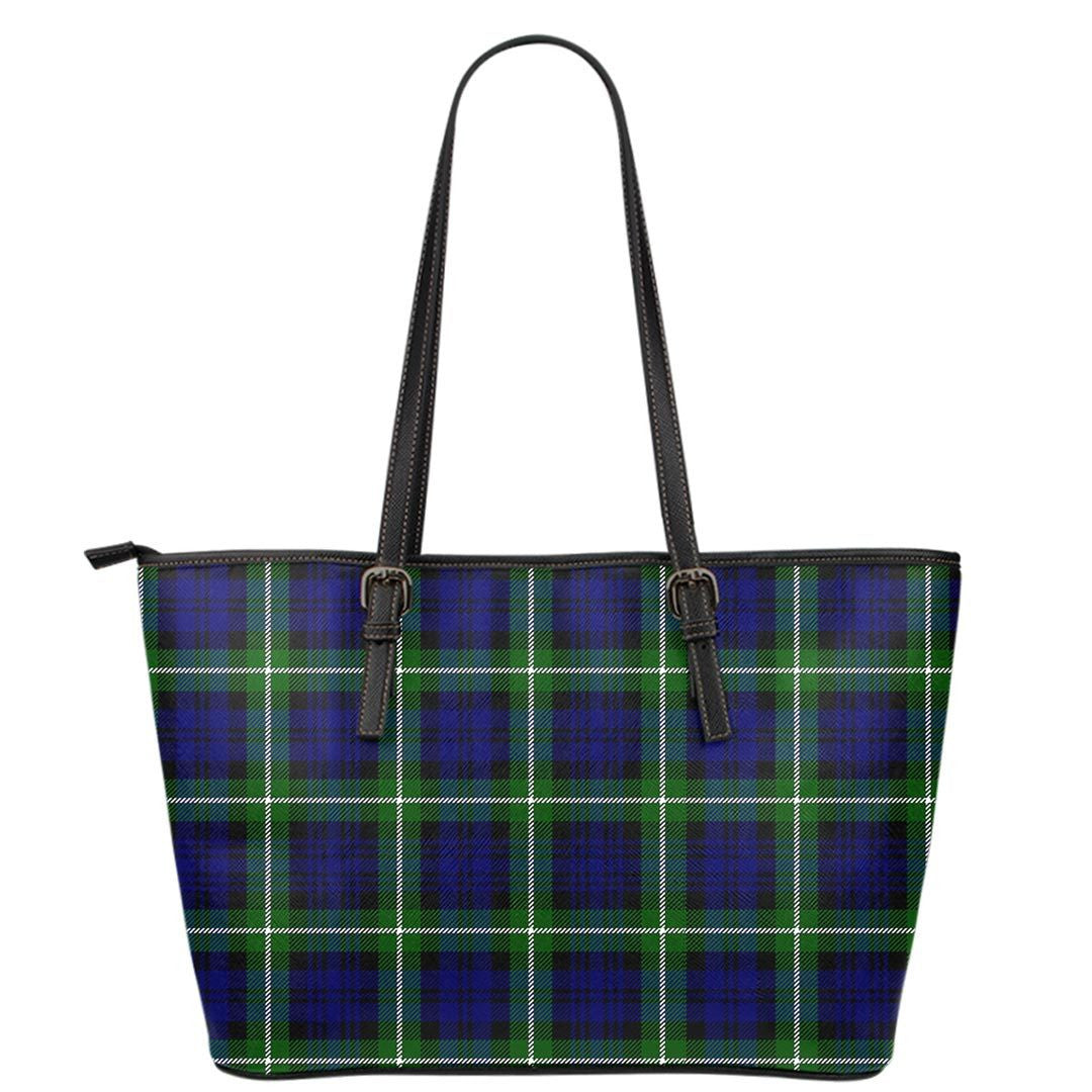 Lamont Modern Tartan Plaid Leather Tote