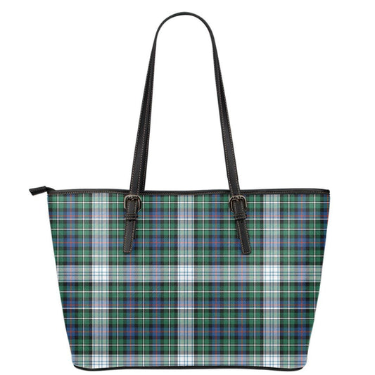 MacKenzie Dress Ancient Tartan Plaid Leather Tote