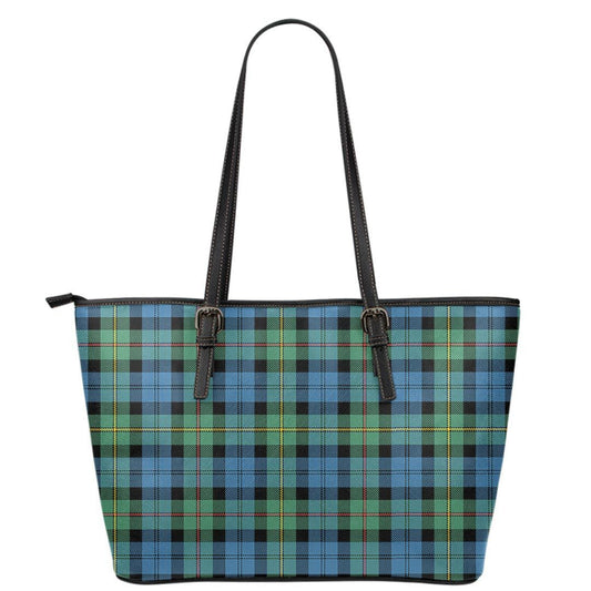 MacEwen Ancient Tartan Plaid Leather Tote