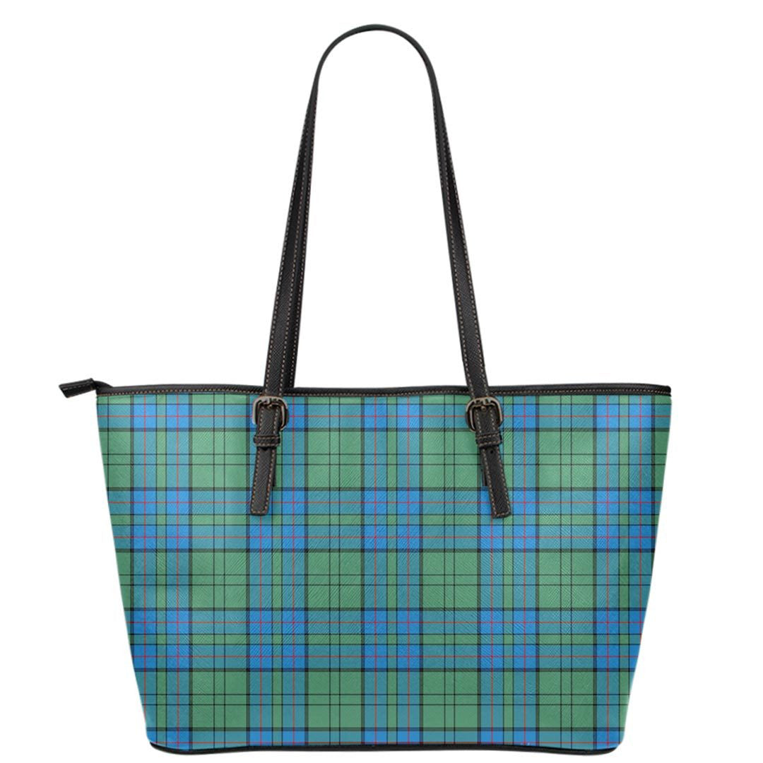 Lockhart Modern Tartan Plaid Leather Tote
