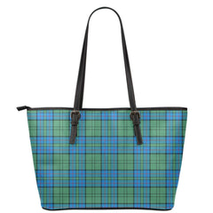 Lockhart Modern Tartan Plaid Leather Tote