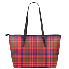 Lumsden Modern Tartan Plaid Leather Tote