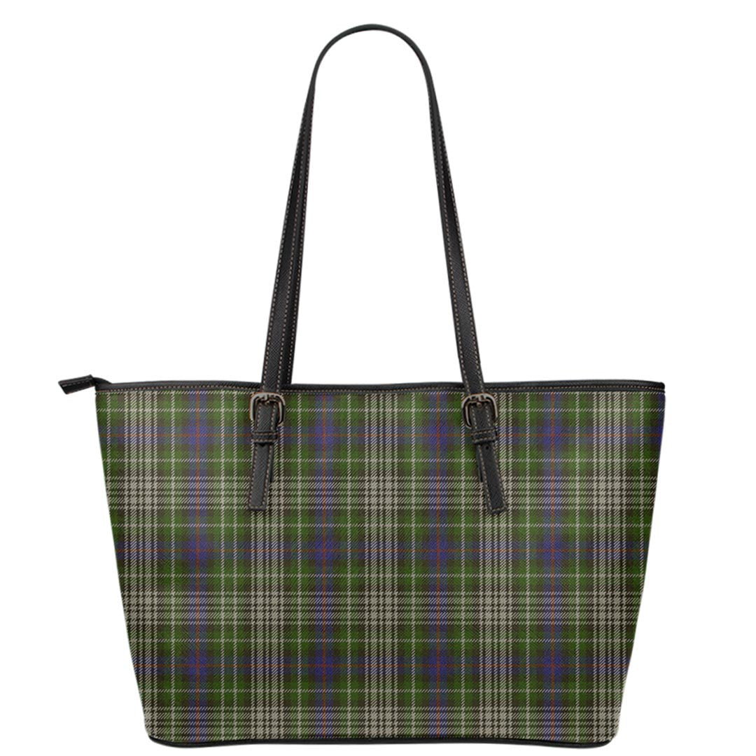 Davidson Tulloch Dress Tartan Plaid Leather Tote