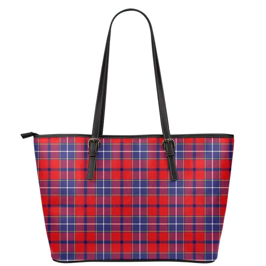 Wishart Dress Tartan Plaid Leather Tote