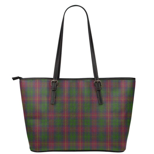 Cairns Tartan Plaid Leather Tote