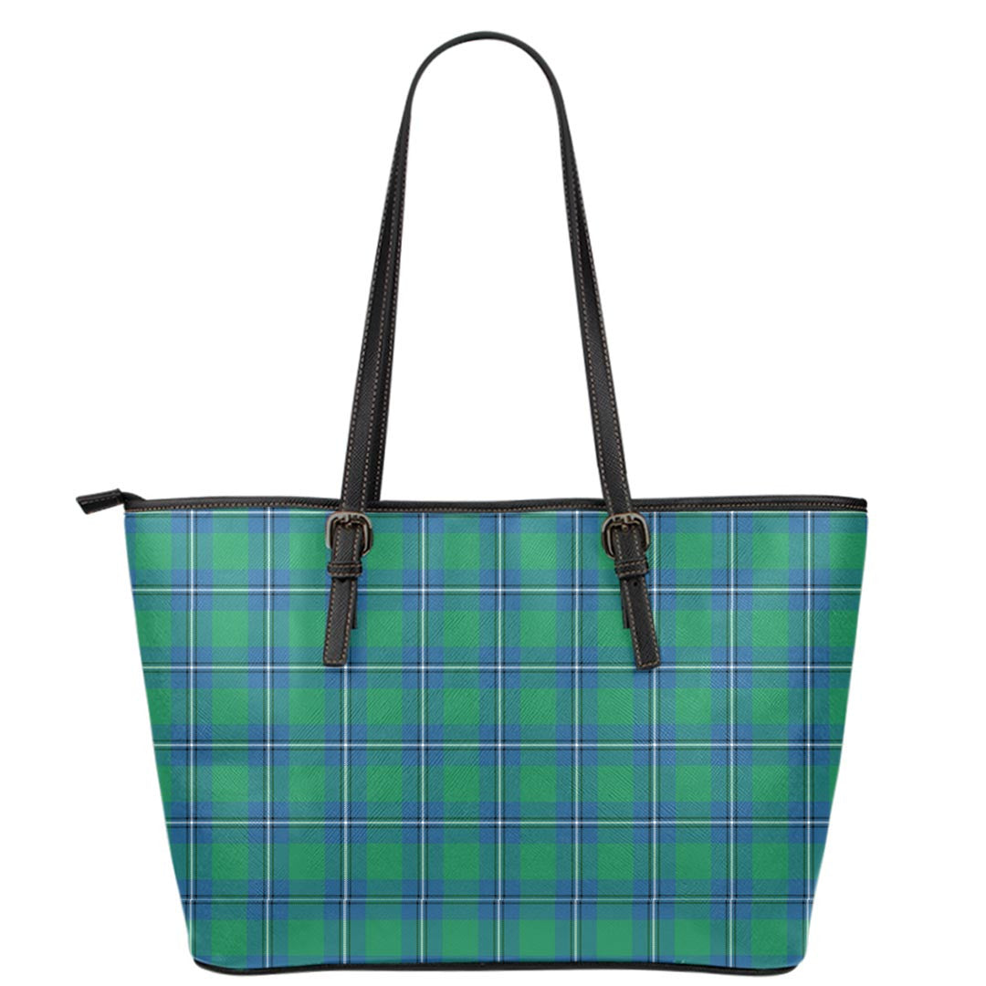 Irvine Ancient Tartan Plaid Leather Tote