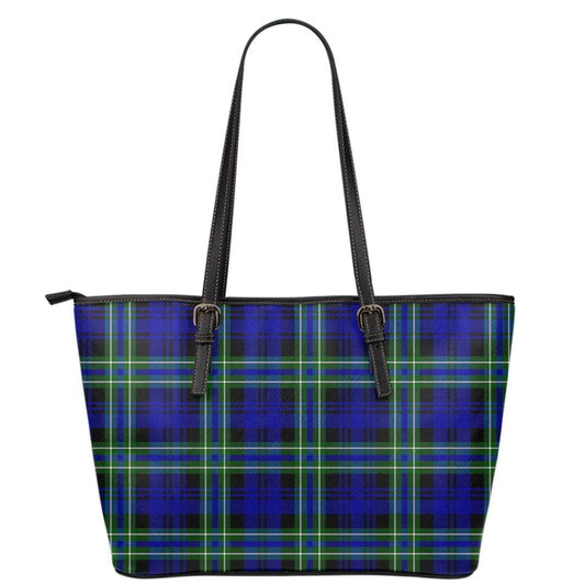 Arbuthnot Modern Tartan Plaid Leather Tote