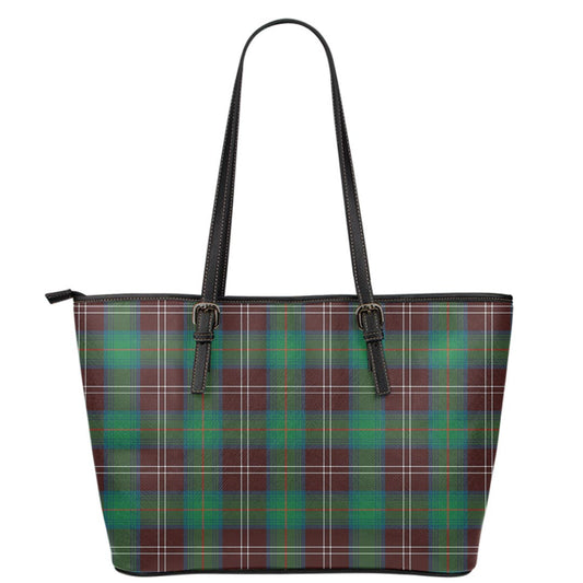 Chisholm Hunting Ancient Tartan Plaid Leather Tote