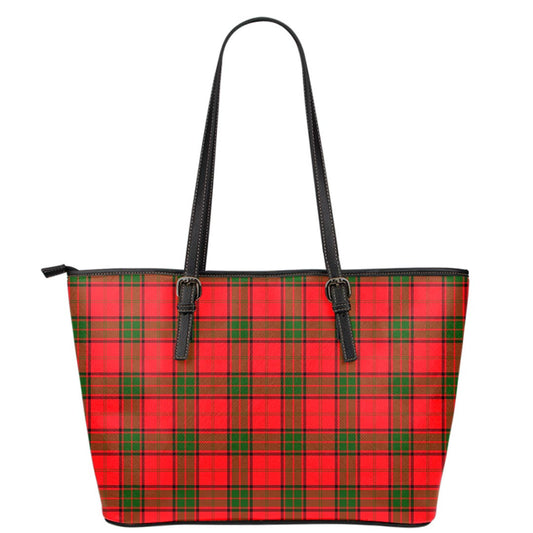 Adair Tartan Plaid Leather Tote